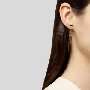 Fendi | Jewelry | Fendisignature Drop Earrings | Poshmark